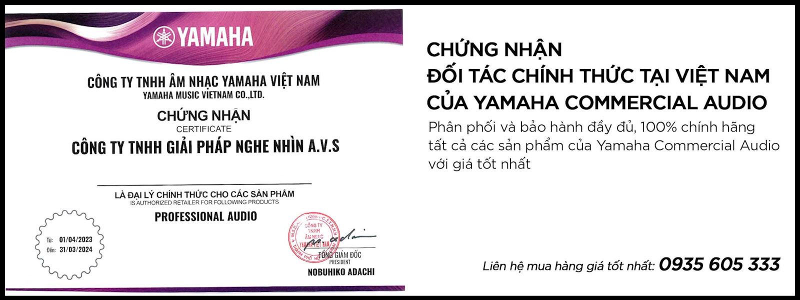 đại lý yamaha tại Việt Nam - anhduyen audio