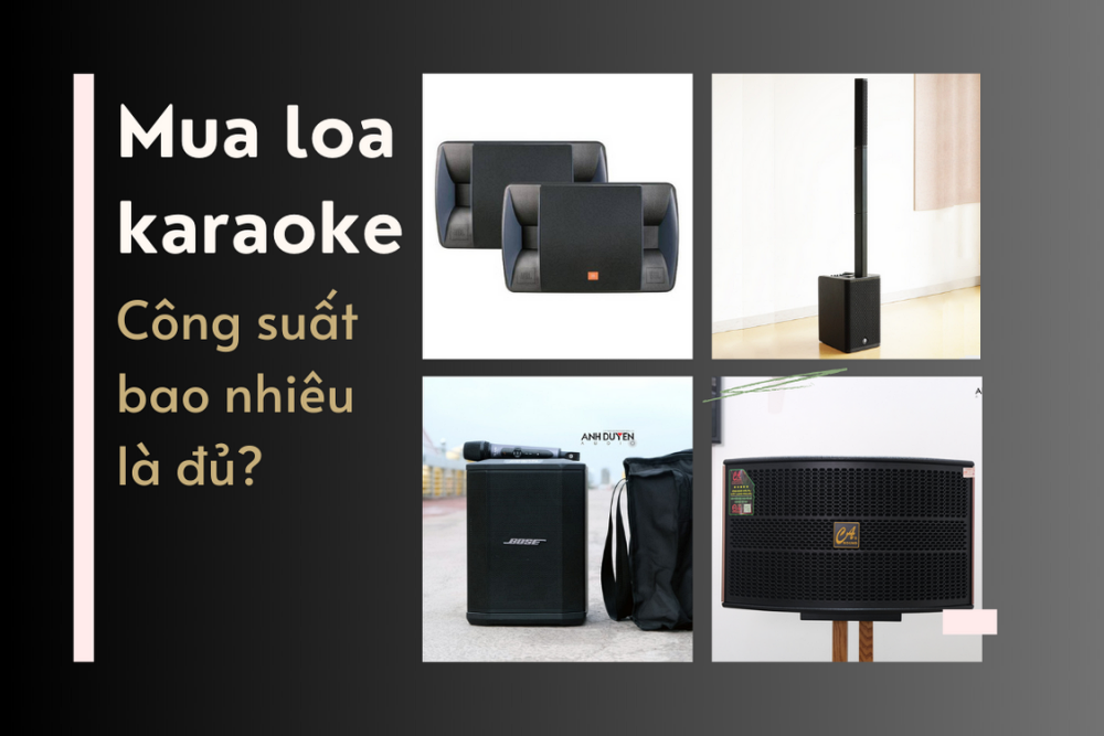 Mua loa hát karaoke công suất bao nhiêu là đủ? Tư vấn từ A-Z