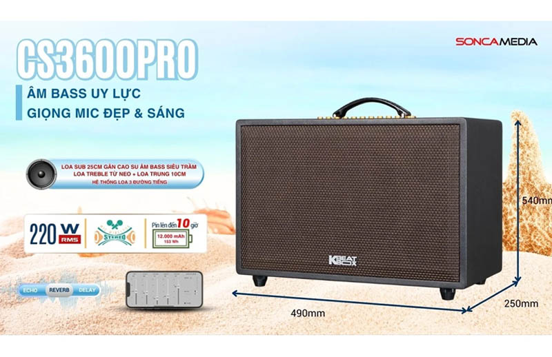 Loa acnos 3600 pro chính hãng giá tốt nhất