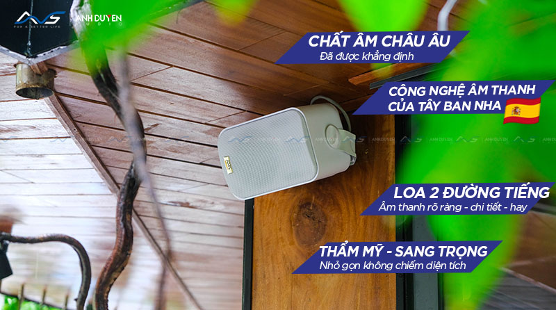 Loa cafe nhà hàng Đà nẵng - Loa AMS Sono 14 Line - anhduyen audio 2