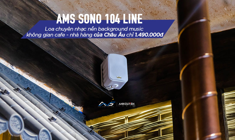 Loa cafe nhà hàng Đà nẵng - Loa AMS Sono 14 Line - anhduyen audio 7