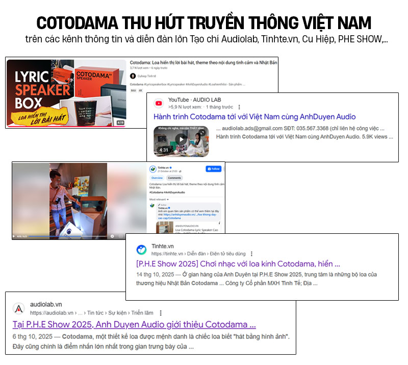 Loa Cotodama giá bao nhiêu - anhduyen audio 1