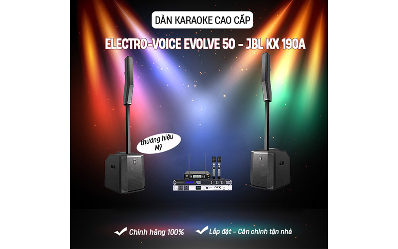 Dàn Karaoke ElectroVoice Evolve 50 chính hãng giá tốt