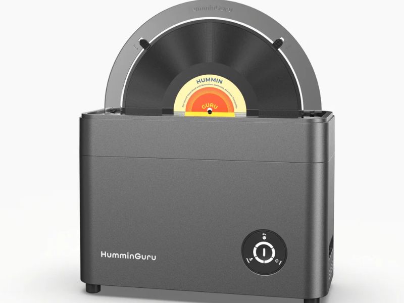 Bộ chuyển đổi đĩa than Humminguru 10-Inch Record Adaptor ứng dụng công nghệ làm sạch bằng sóng siêu âm