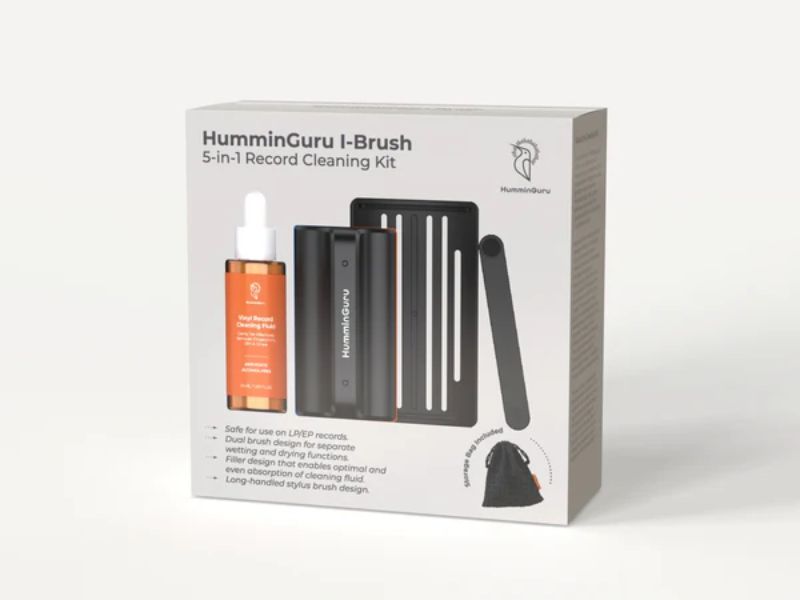 Bộ vệ sinh đĩa than Humminguru I-Brush 5-In-1 Record Cleaning Kit không chỉ chú trọng đến hiệu năng làm sạch mà còn đề cao tính tiện dụng và gọn gàng
