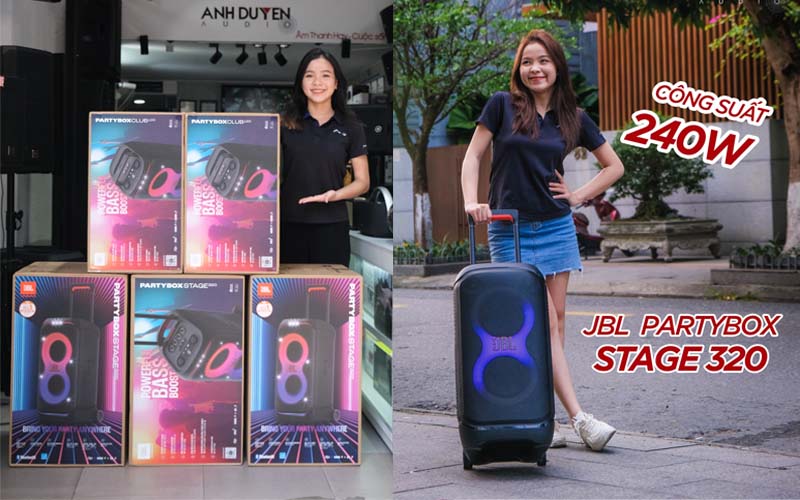Hàng JBL Partybox 320 cập bến số lượng nhiều thường xuyên tại AnhDuyen