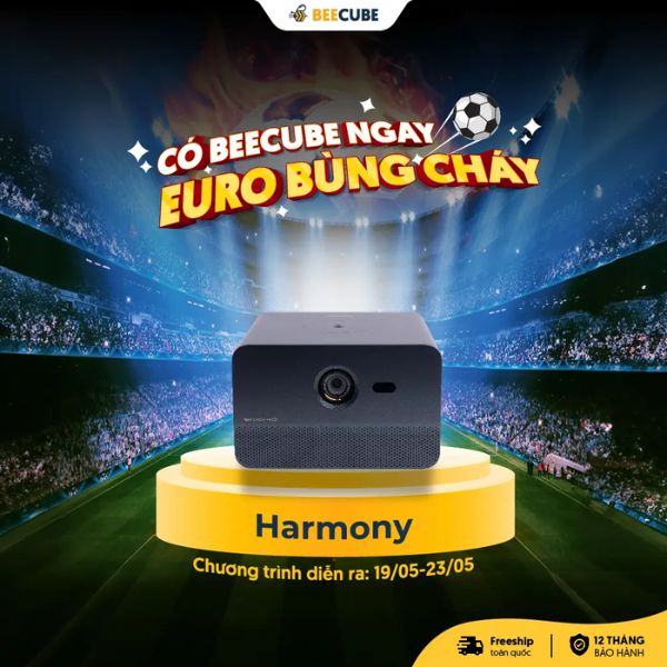 Máy chiếu Mini Beecube Harmony được trang bị hệ điều hành Android 9.0 thông minh