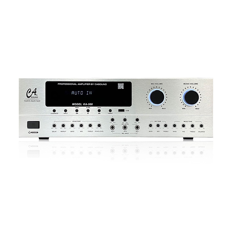 Amply KA-500 sở hữu thiết kế vuông vắn