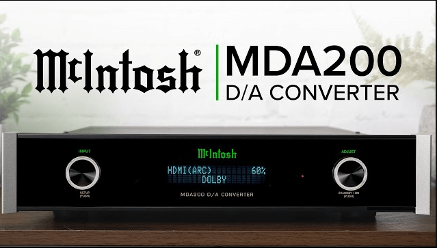 Thông số kỹ thuật của Đầu McinTosh MDA200 D/A Conventer 