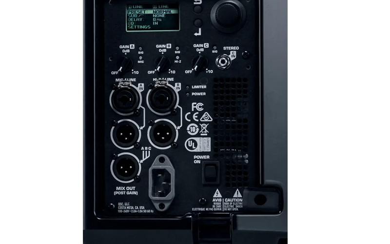 mặt sau loa sân khấu QSC K12.2 giá tốt nhất - anhduyen audio