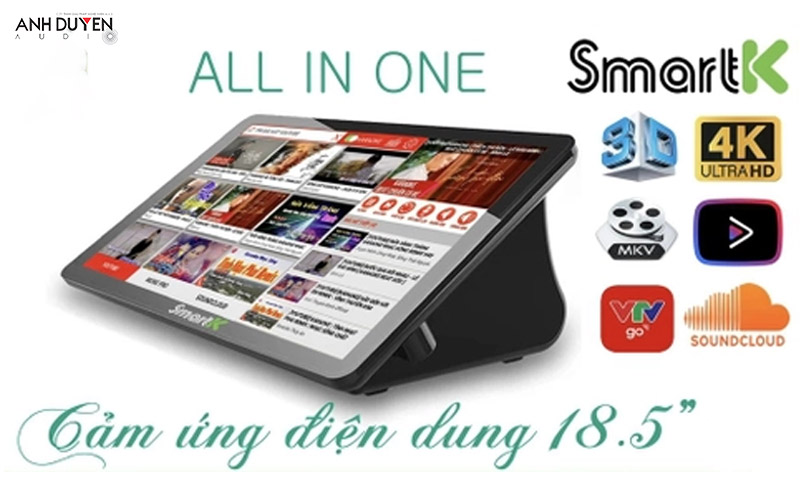 Đầu karaoke liền màn SmartK giá rẻ