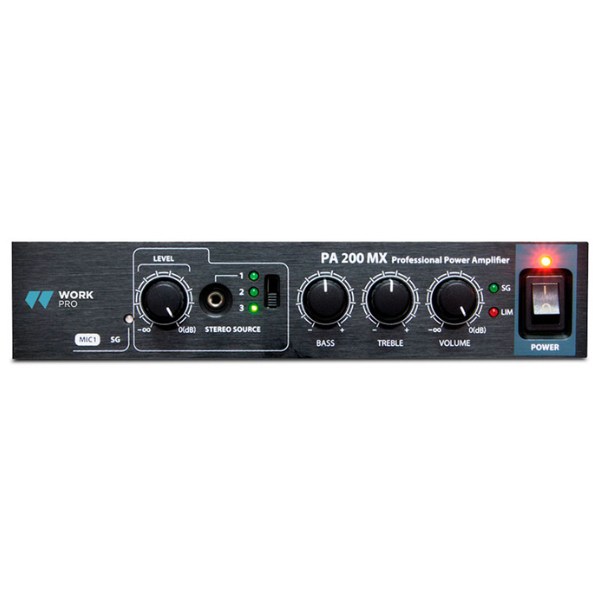Amply Work Pro PA 200 MX tích hợp 3 đầu vào LINE