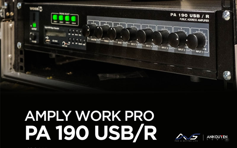 amply Work Pro PA 190 USB R chính hãng tại anhduyen