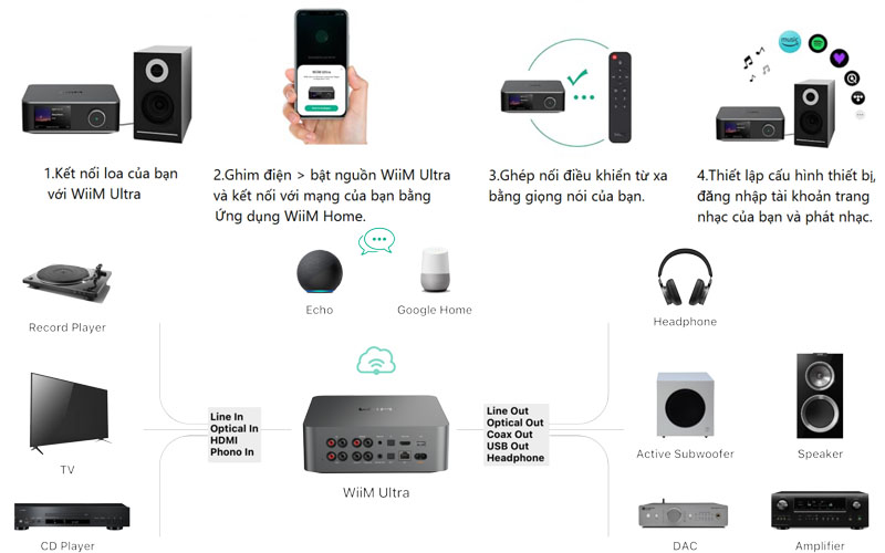 Đầu Phát Streaming Nhạc Số Wiim Ultra chính hãng mua ở đâu