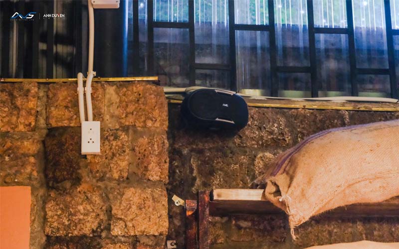 loa ams al402 lắp đặt cho không gian nhà hàng