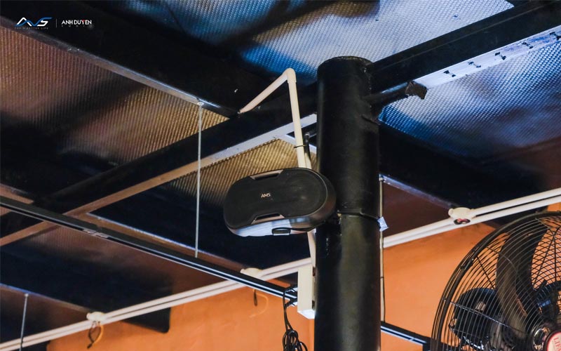 loa ams al402 lắp đặt cho không gian nhà hàng