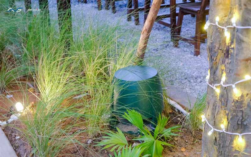 Work Pro NGS 80L lắp đặt không gian sân vườn nhà hàng