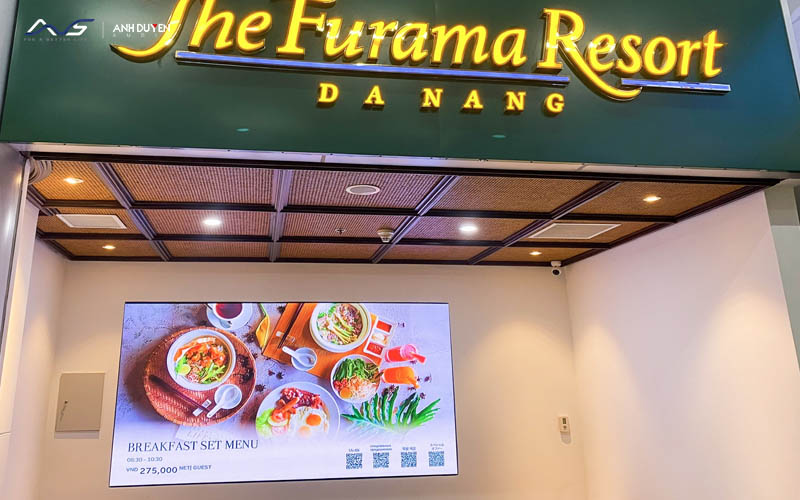 Hệ thống màn hình led Furama tại sân bay