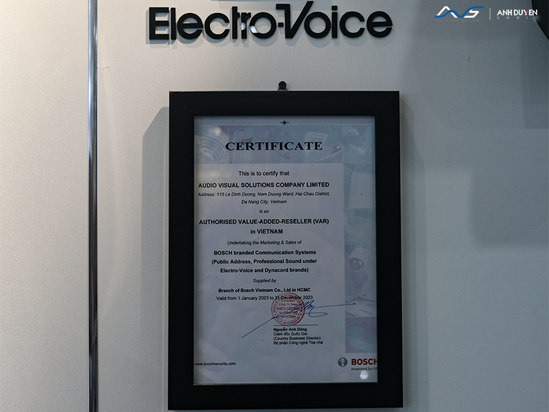 AVS - AnhDuyen Audio - cung cấp sản phẩm chính hãng giá tốt của Electro-Voice tại miền Trung